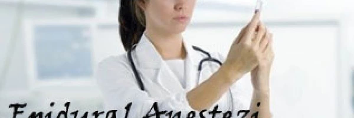 Epidural anestezi!