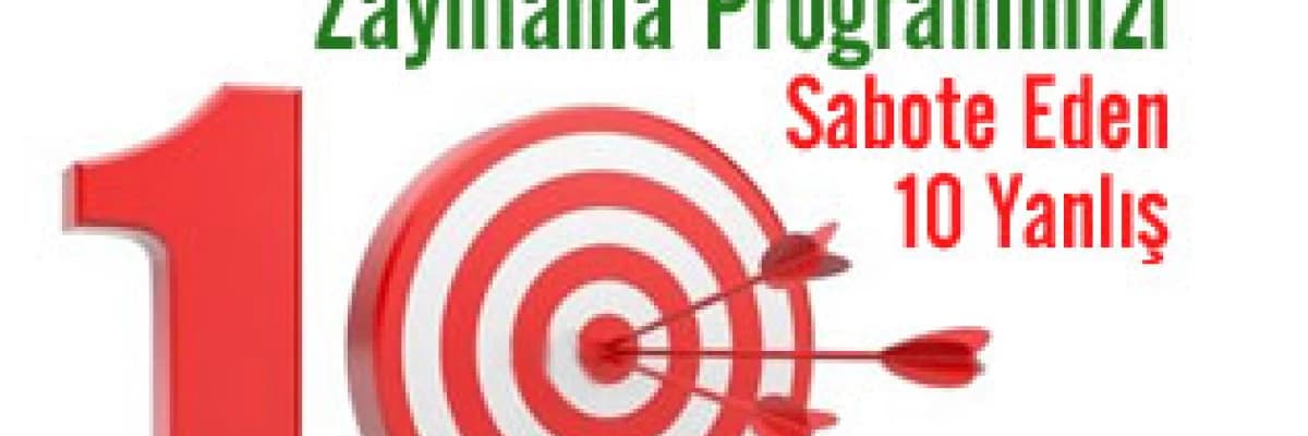 Zayıflama programınızı sabote eden  10  yanlış