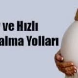 Gebe kalma yolları