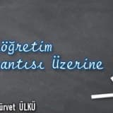 İlköğretim yaşantısı üzerine