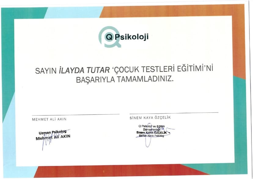 Çocuk Testleri Eğitimi