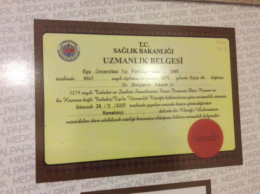Uzmanlık Belgesi