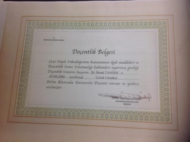 Doçentlik Belgesi
