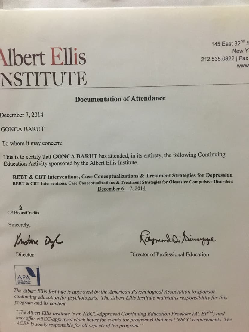 Akılcı Duygusal Davranışçı  Ve Bilişsel Terapi Yöntemleri  Yetişkinler için