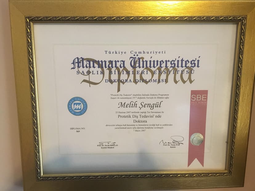 Diploma Marmara Üniversitesi