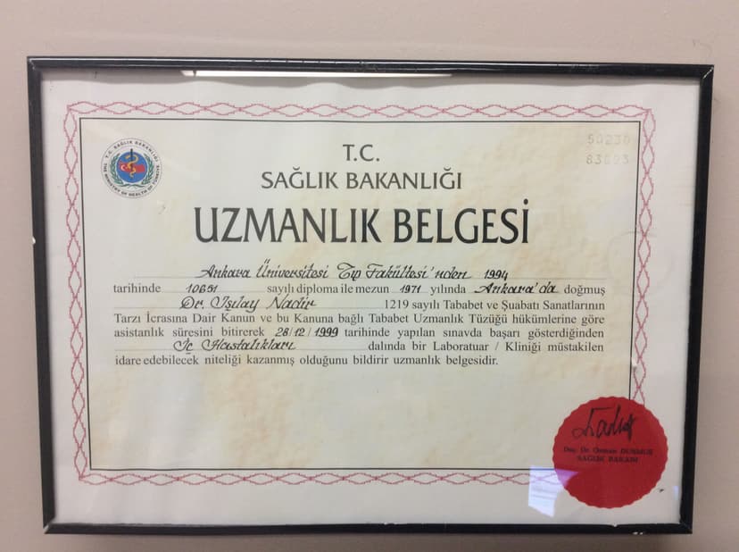 Uzmanlık İç Hastalıkları
