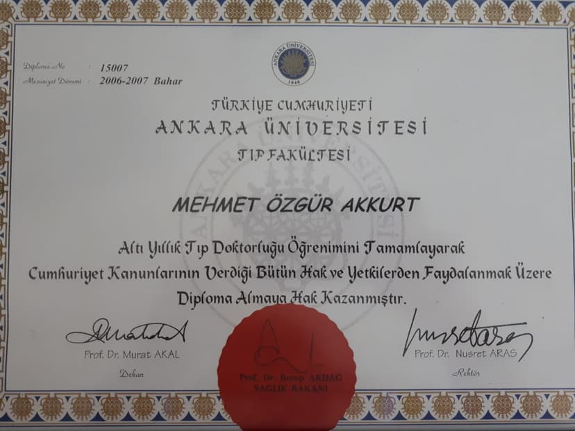 Tıp Fakültesi Diploması