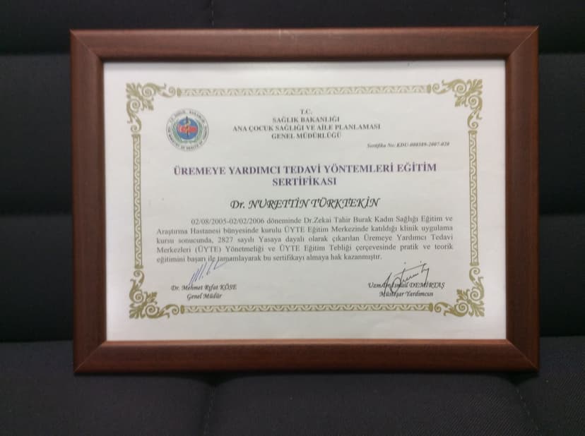 Üremeye Yardımcı Tedavi Yöntemleri Eğitim Sertifikası