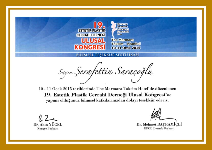 Estetik Yüz ve Burun Cerrahisi Derneği Ulusal Kongresi