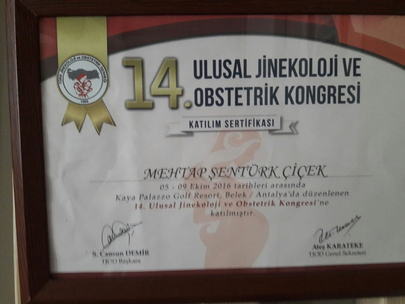 14. Ulusal Jinekoloji ve Obstetrik Kongresi