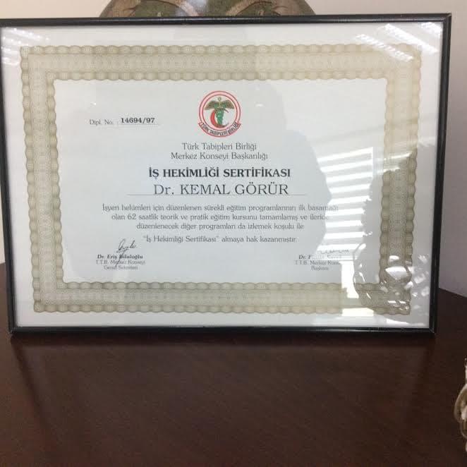 İş Hekimliği Sertifikası