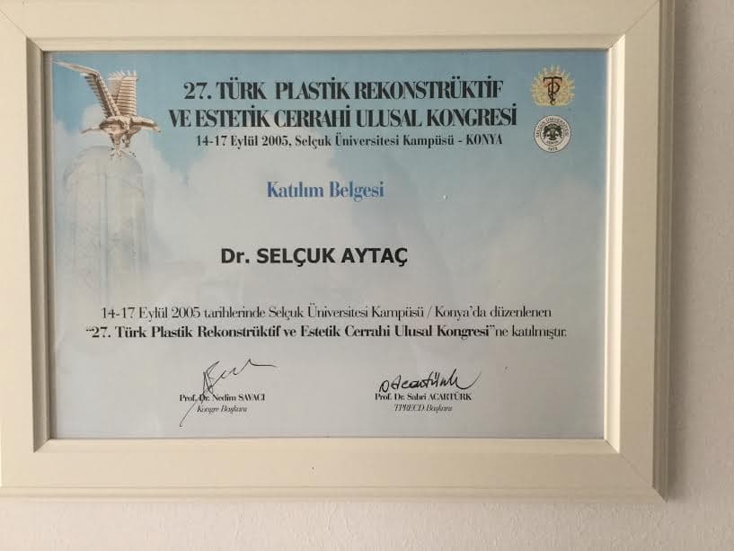 27. Türk Plastik Rekonstrüktif ve Estetik Cerrahi Ulusal Kongresi