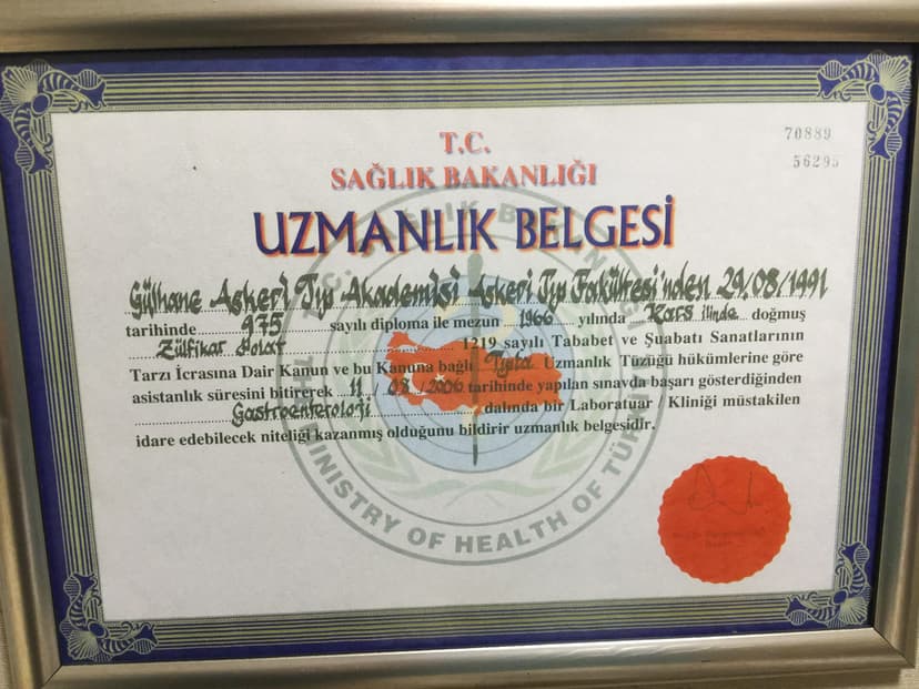 Uzmanlık Belgesi