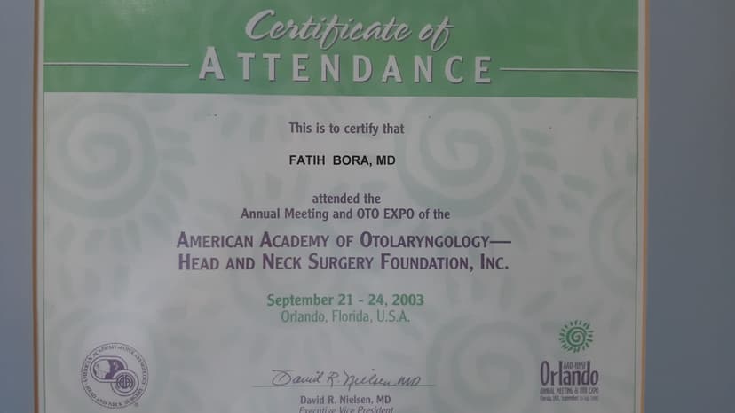Amerikan akademisi, kulak burun boğaz baş boyun cerrahisi