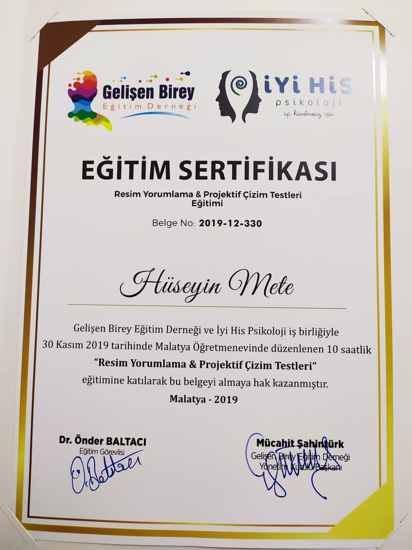 Resim Yorumlama ve Projektif Çizim Testleri