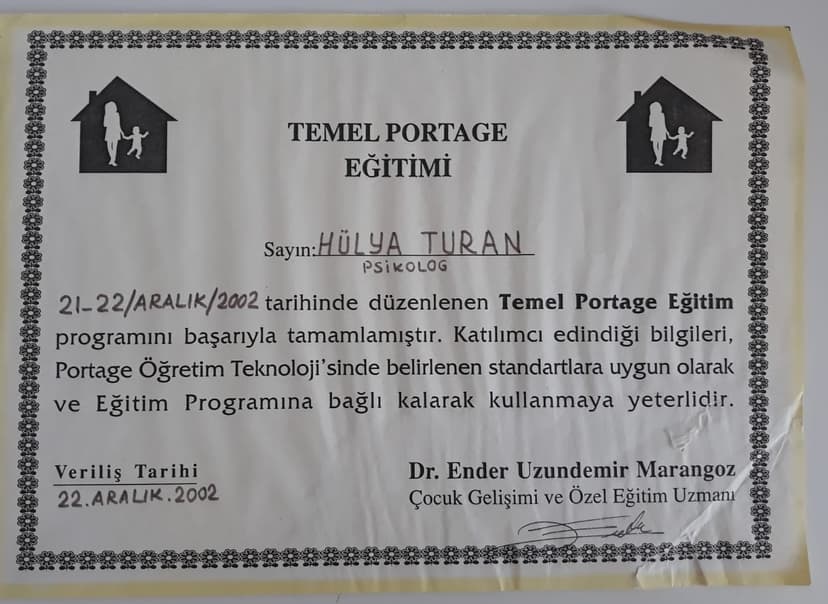 Temel Portage Eğitimi