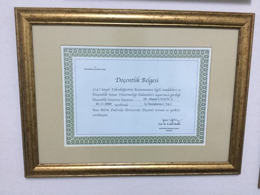 Doçentlik Belgesi