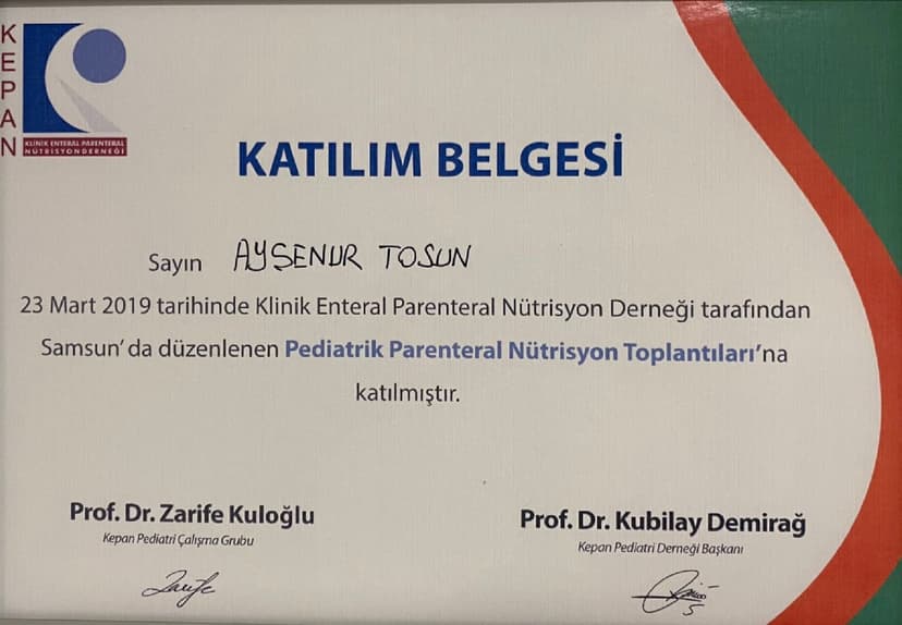 Pediatrik Parenteral Nütrisyon Toplantıları