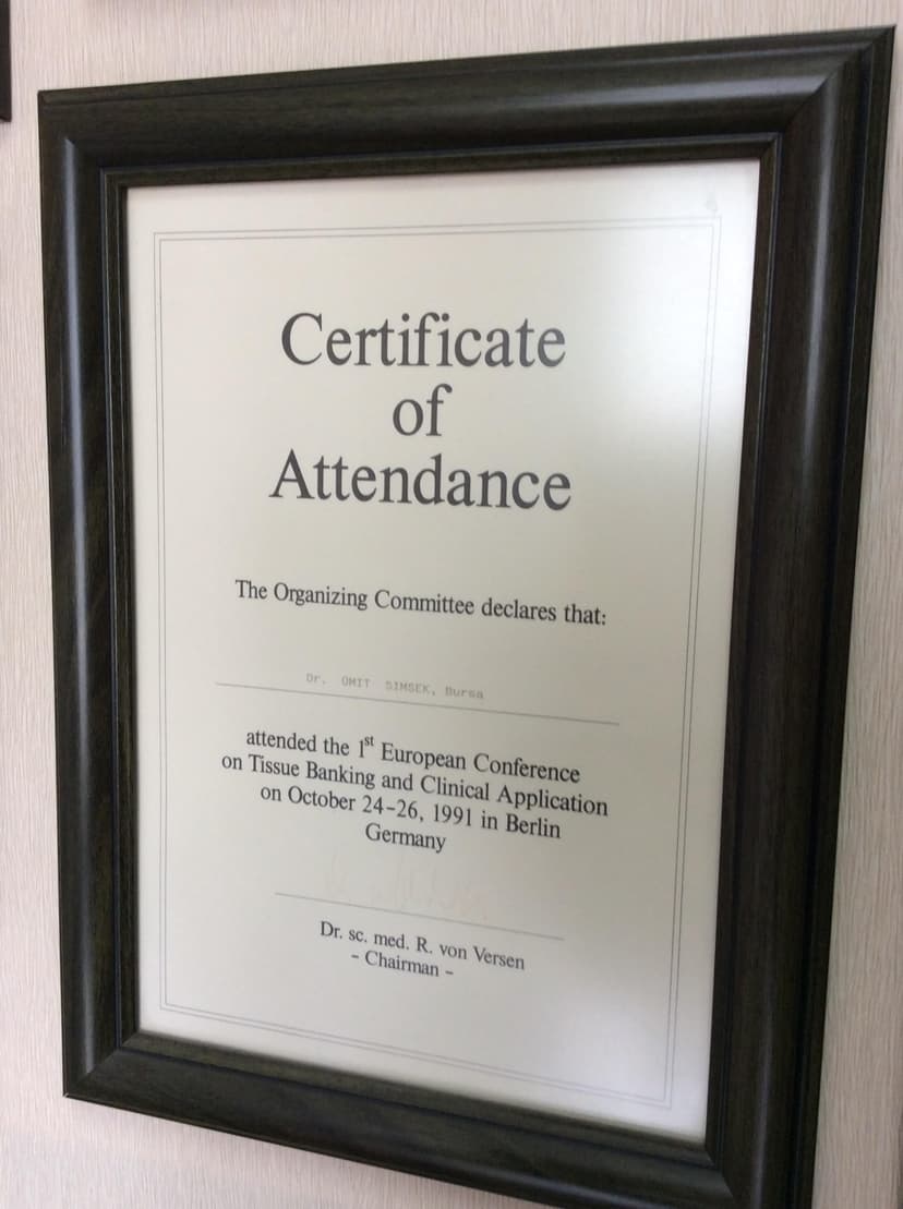 Certificate of Attendance