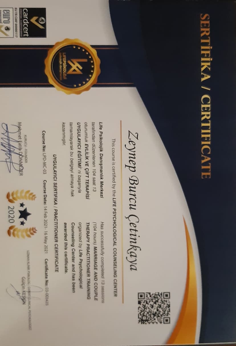 Evlilik  ve Çift Terapisi