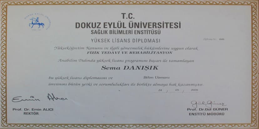 Yüksek lisans diploma