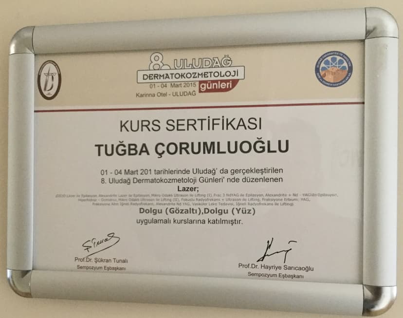 Kurs Sertifikası Tuğba Çorumluoğlu