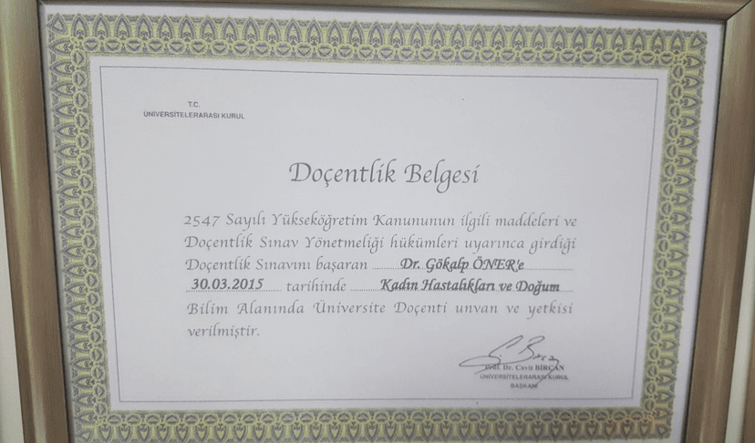 Doçentlik Belgesi