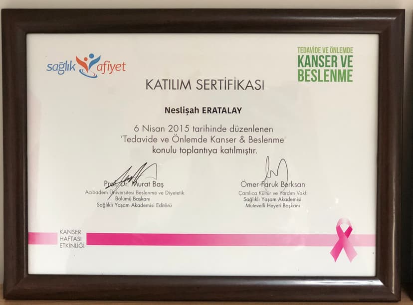 Tedavide ve Önlemde Kanser veBeslenme Acıbadem Üniversitesi-Çamlıca Kültür ve Yardım Vakfı