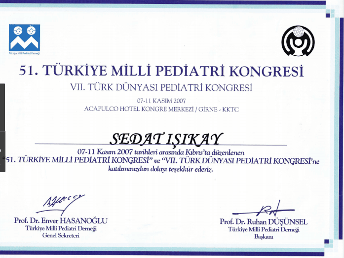 51. Türkiye Milli Pediatri Kongresi