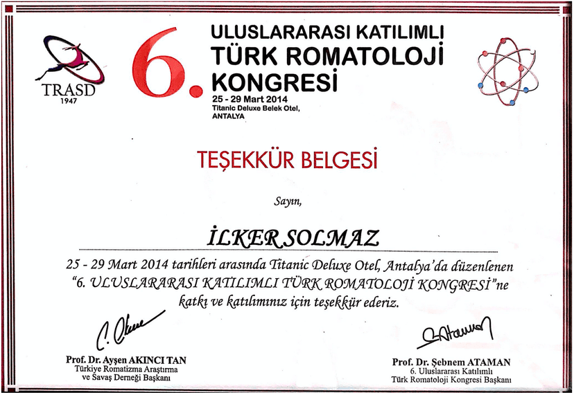 2014 romatoloji kongre