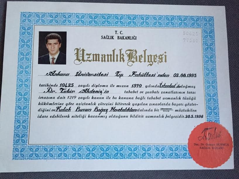 Uzmanlık Belgesi