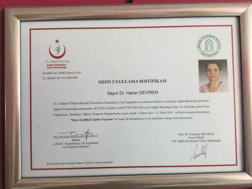 Ozon Uygulama Sertifikası