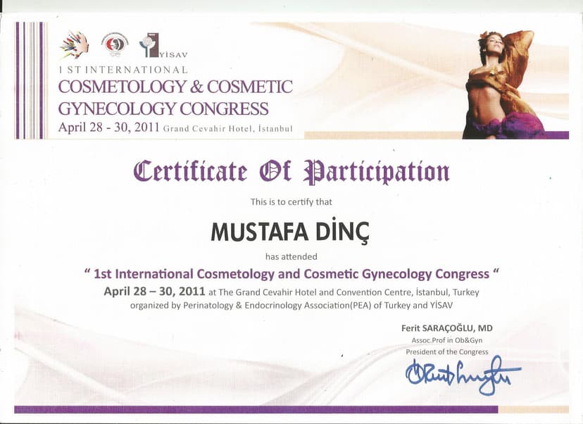1. ULUSLAR ARASI KOZMETİK JİNEKOLOJİ KONGRESİ