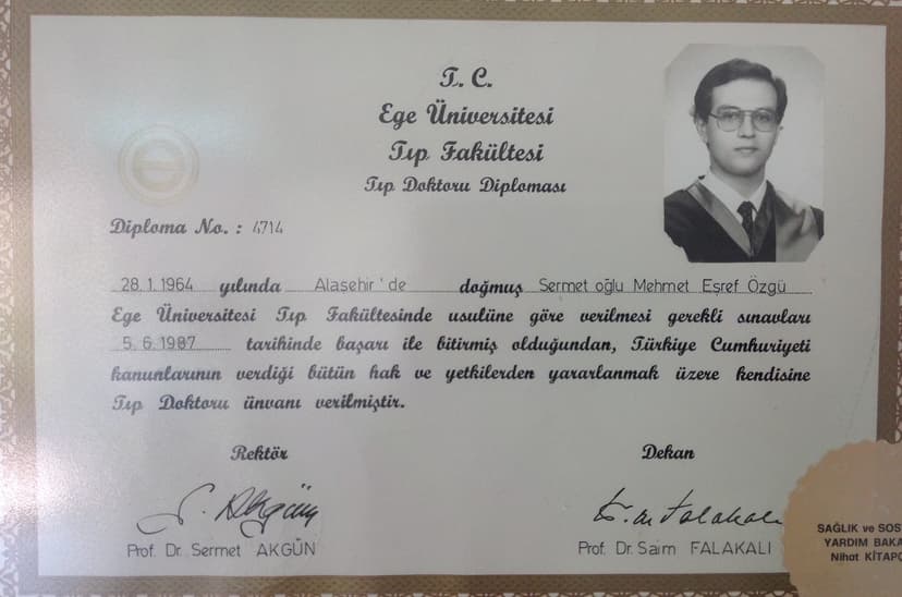Tıp Doktoru Diploması
