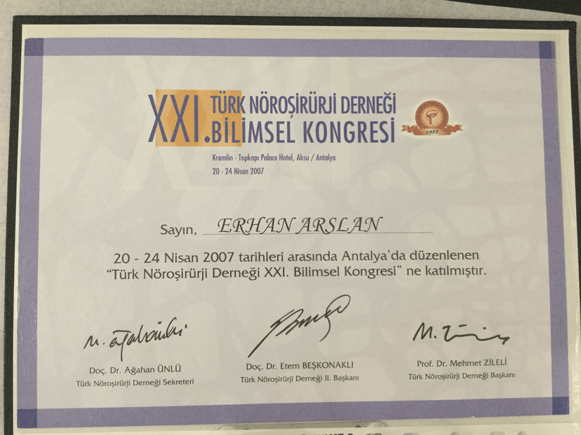 Türk Nöroşirürji Derneği XXI. Bilimsel Kongresi