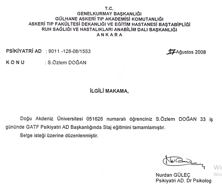 GATF Psikiyatri Anabilim Dalı