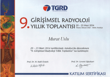 9.Girişimsel Radyoloji Yıllık Toplantısı