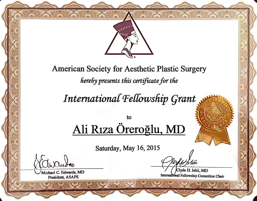 ASAP Fellowship Certifiate