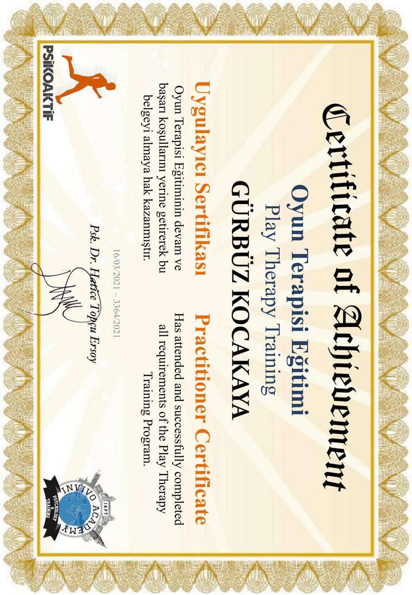 Oyun Terapisi Uygulayıcı Eğitimi