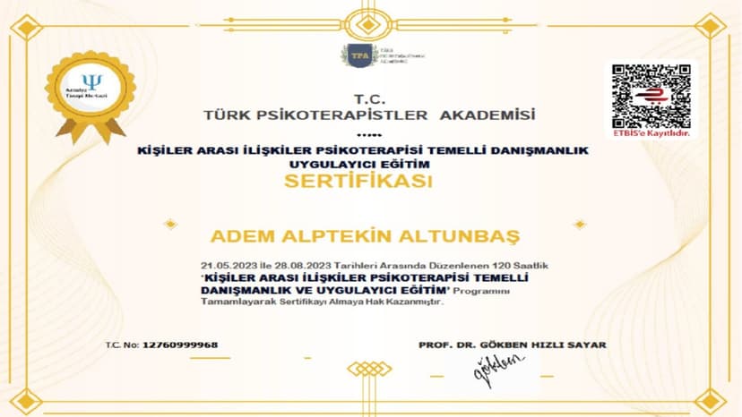 Kişiler Arası İlişkiler Psikoterapisi