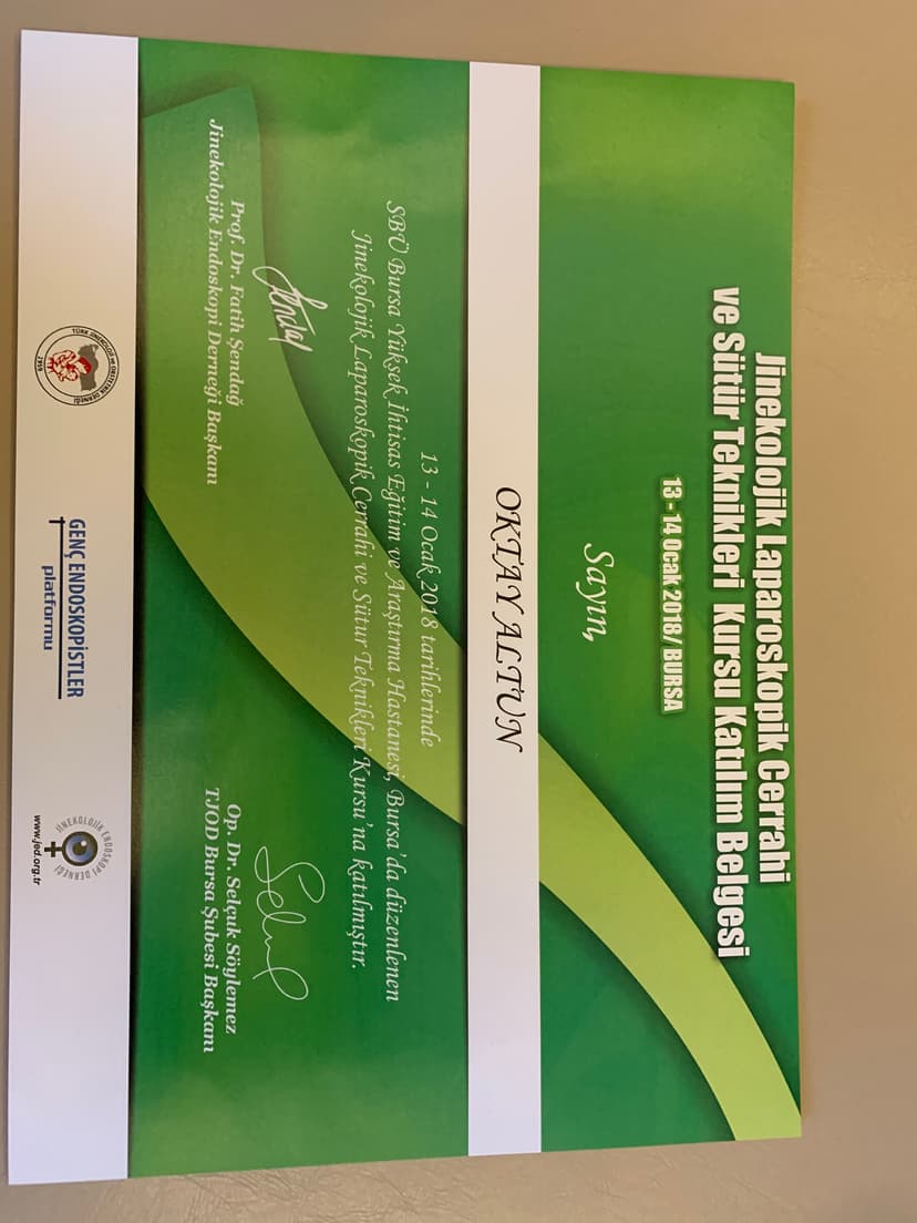 Laparaskopi kursu  2018