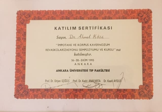 İMPOTANS VE KORPUS KAVERNOZUM REVASKÜLARİZASYONU SEMPOZYUMU