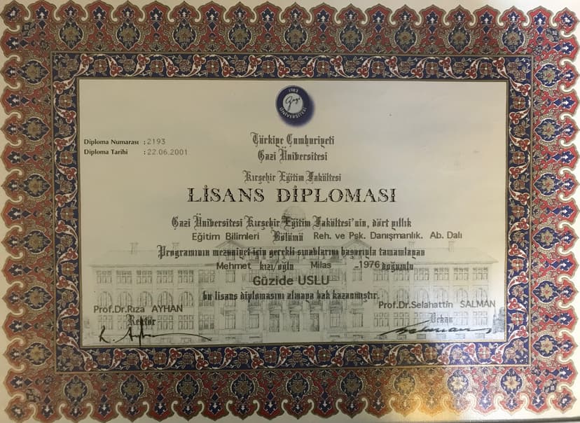 Ünv. Diploma