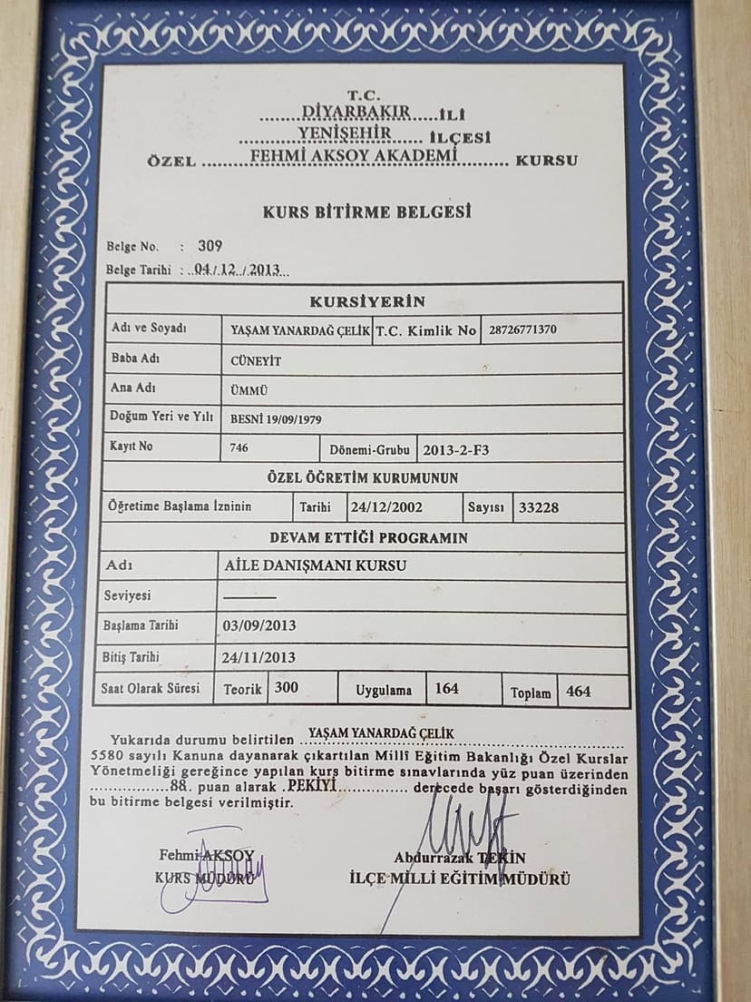 Aile Danışmanlığı Eğitimi