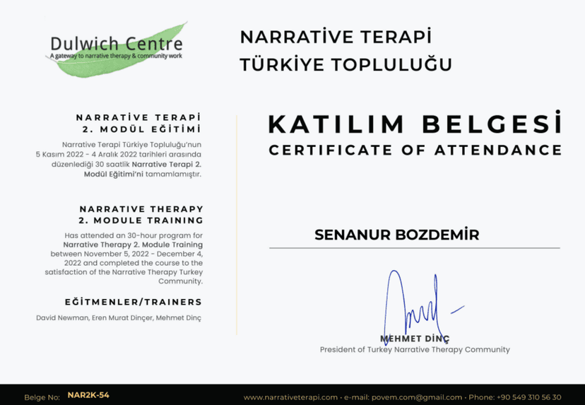 Narrative Terapi Travmaya Yanıt Verme