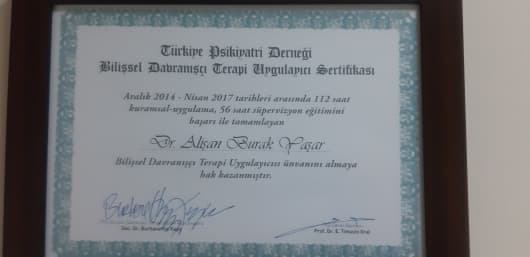 Bilişsel Davranışçı Terapi Sertifikası