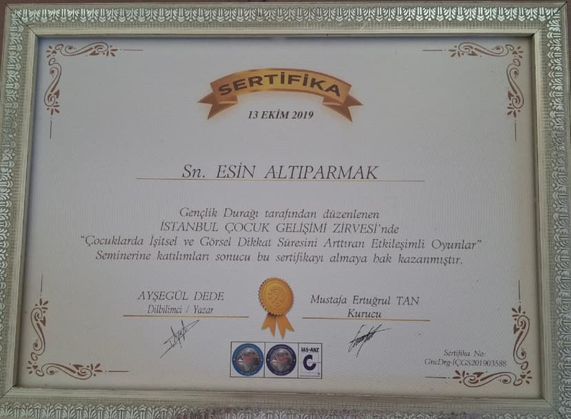 İSTANBUL ÇOCUK GELİŞİMİ ZİRVESİ'nde "Çocuklarda İşitsel ve Görsel Dikkat Süresini Arttıran Etkileşimli Oyunlar"