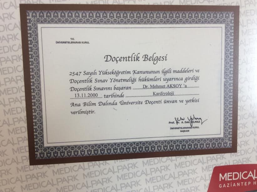 Doçentlik Belgesi
