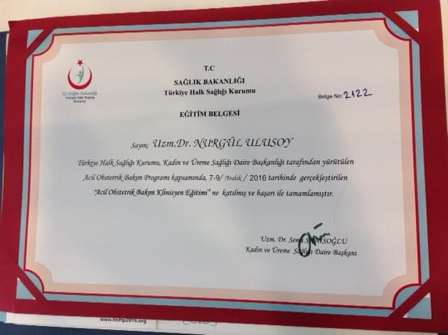 Eğitim Belgesi