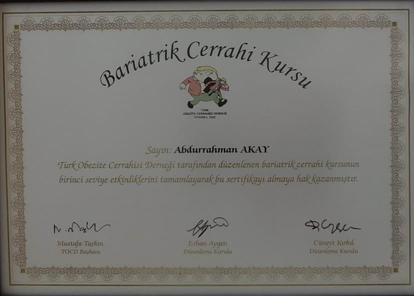 BARİATRİK CERRAHİ KURSU